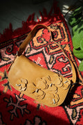 Vintage Nine West Faux Leather Flower Shoulder Bag