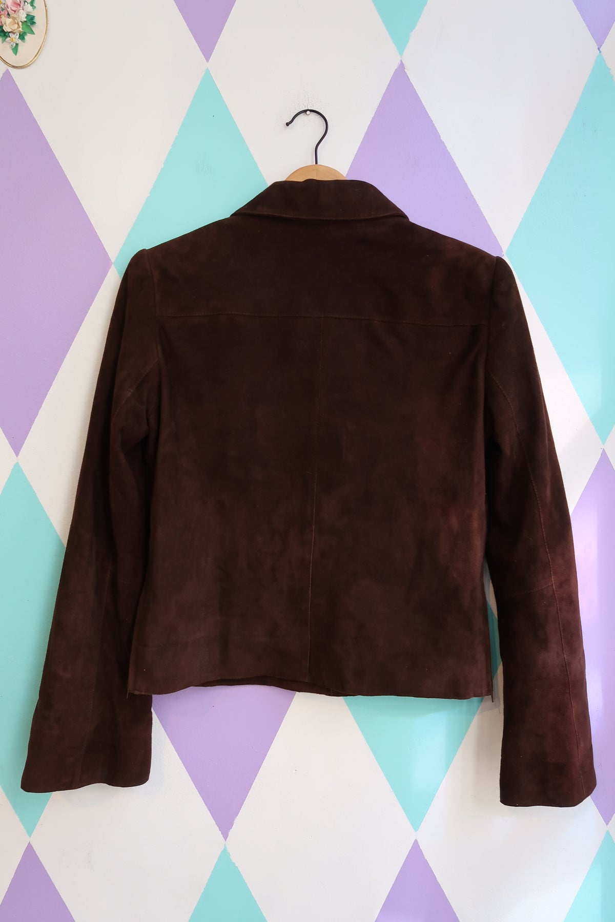 Vintage Express Chocolate Brown Suede Jacket