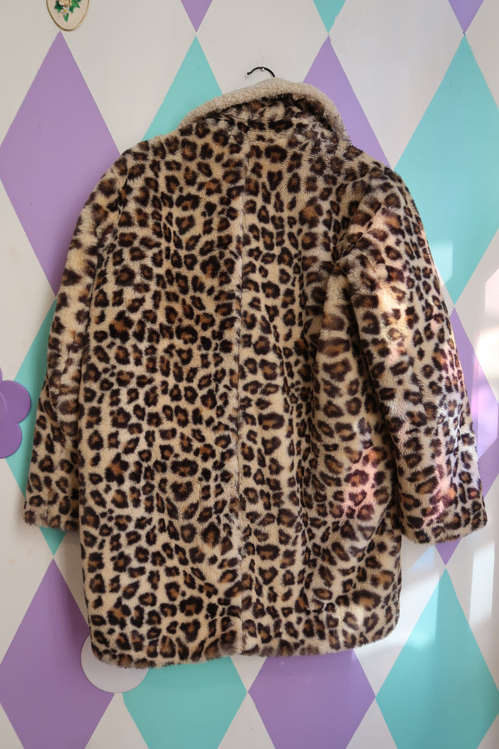 GAP Leopard Print Faux Fur Coat