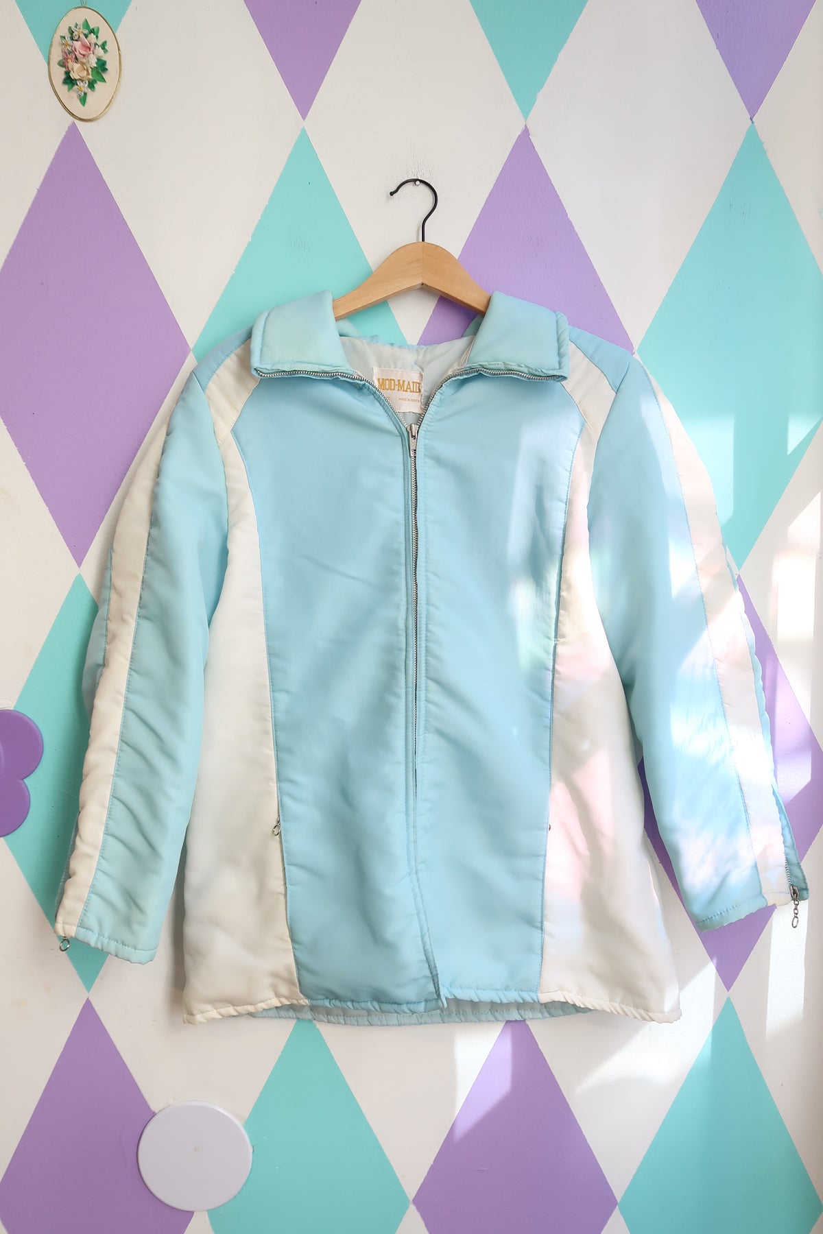 Vintage 70s Powder Blue Ski Jacket