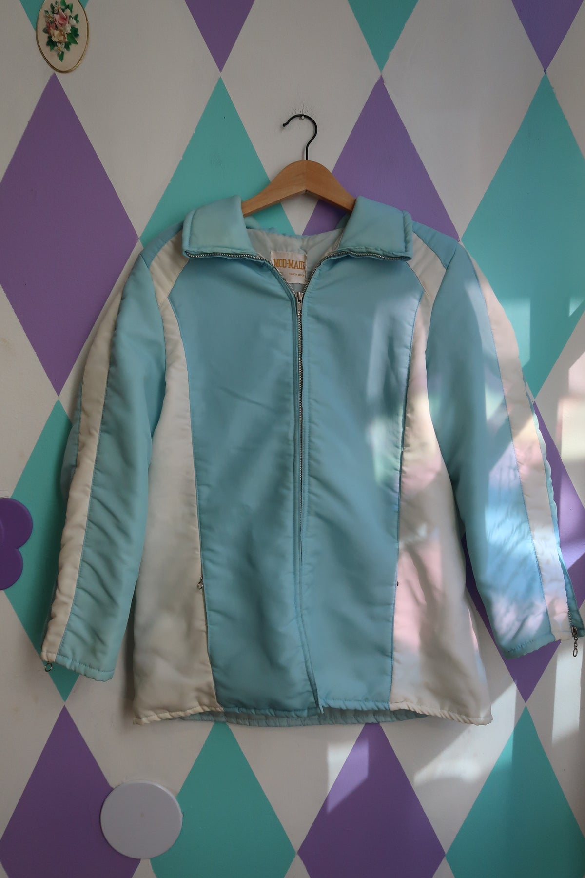 Vintage 70s Powder Blue Ski Jacket