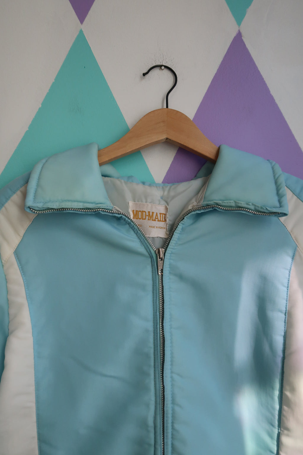 Vintage 70s Powder Blue Ski Jacket