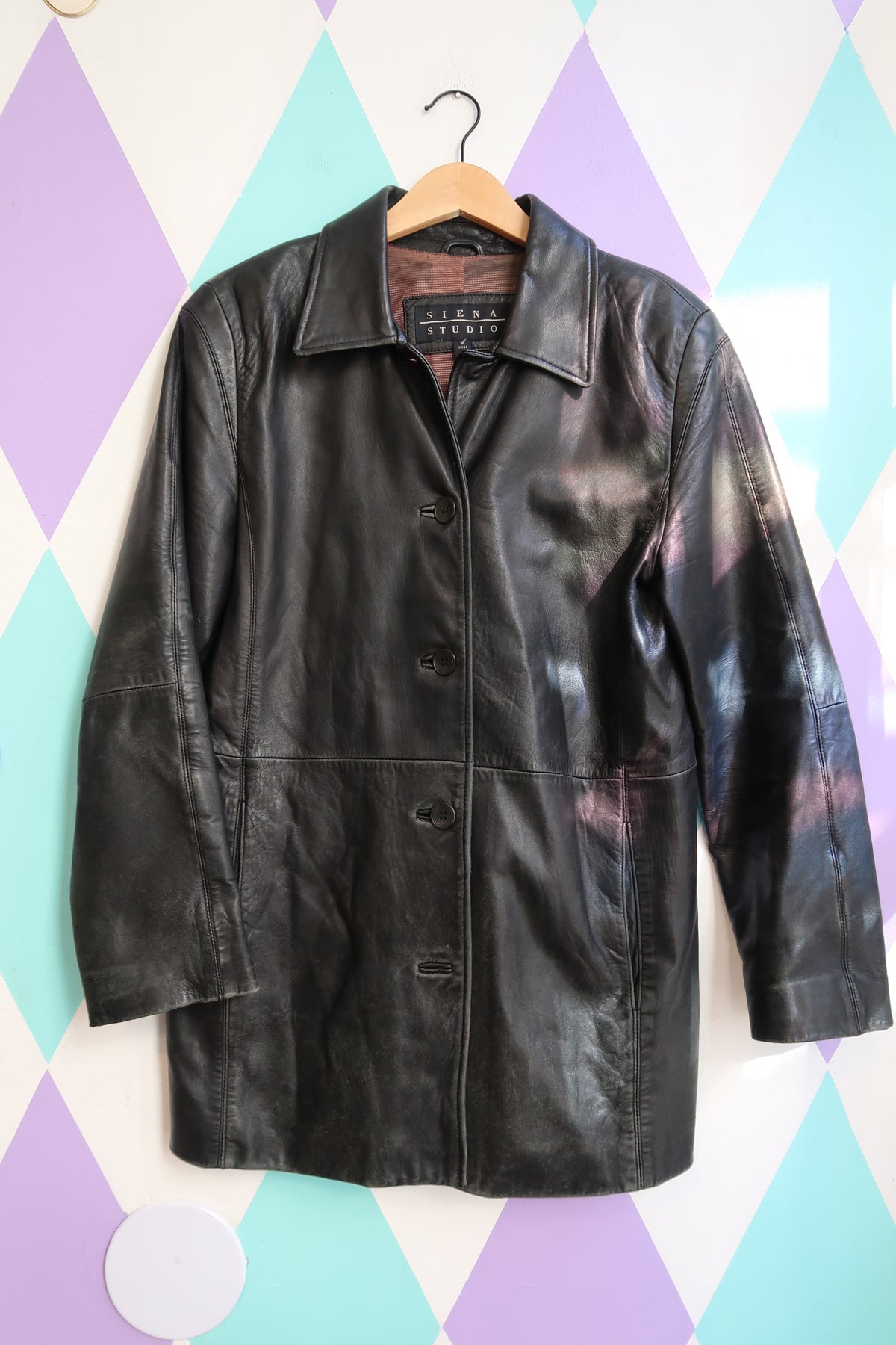 Vintage Black Leather Jacket