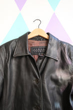 Load image into Gallery viewer, Vintage Black Leather Jacket
