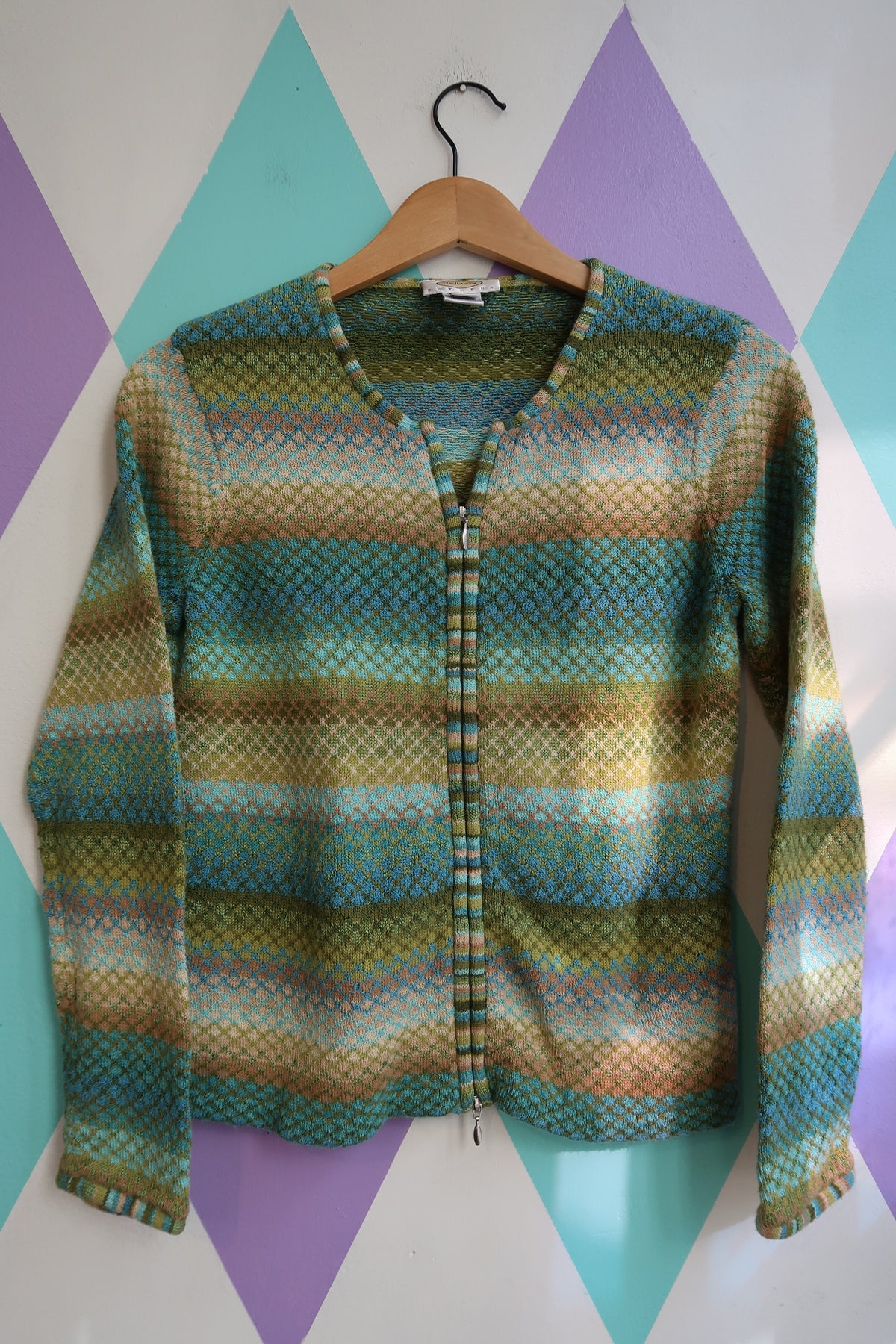 Vintage Talbots Knit Zip-Up Sweater - Elektra Vintage