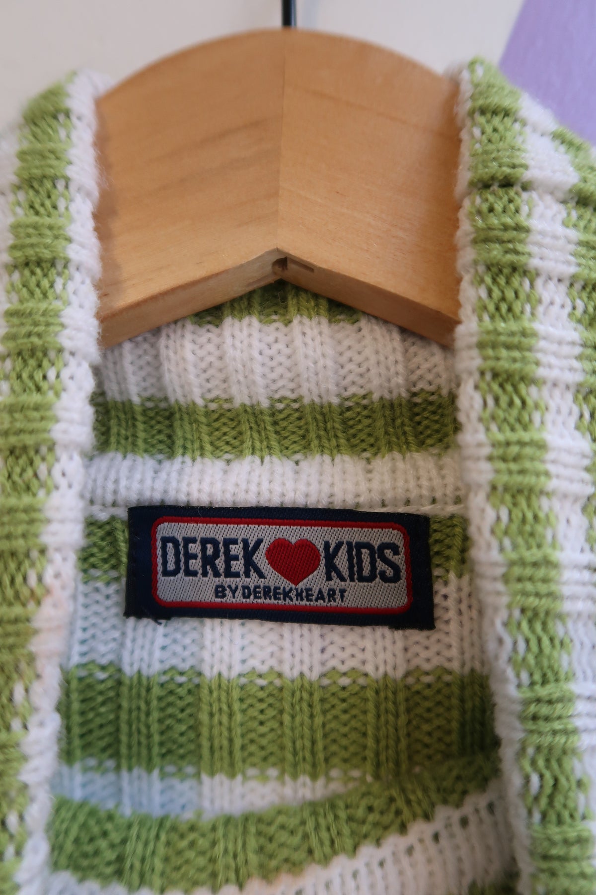 NWT Y2K 2000s Striped Knit Sweater with Matching Fingerless Gloves - Elektra Vintage