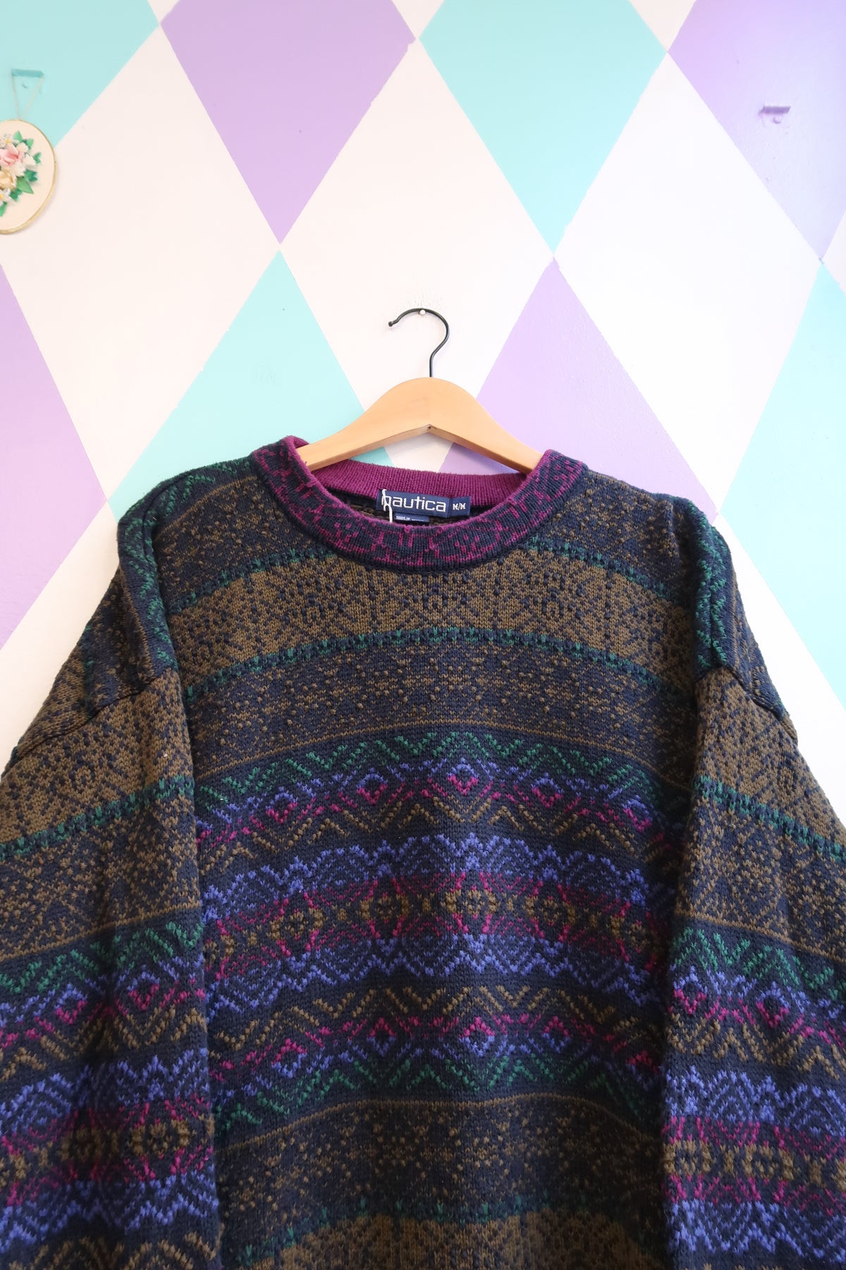 Vintage 90s Nautica 100% Cotton Knit Sweater
