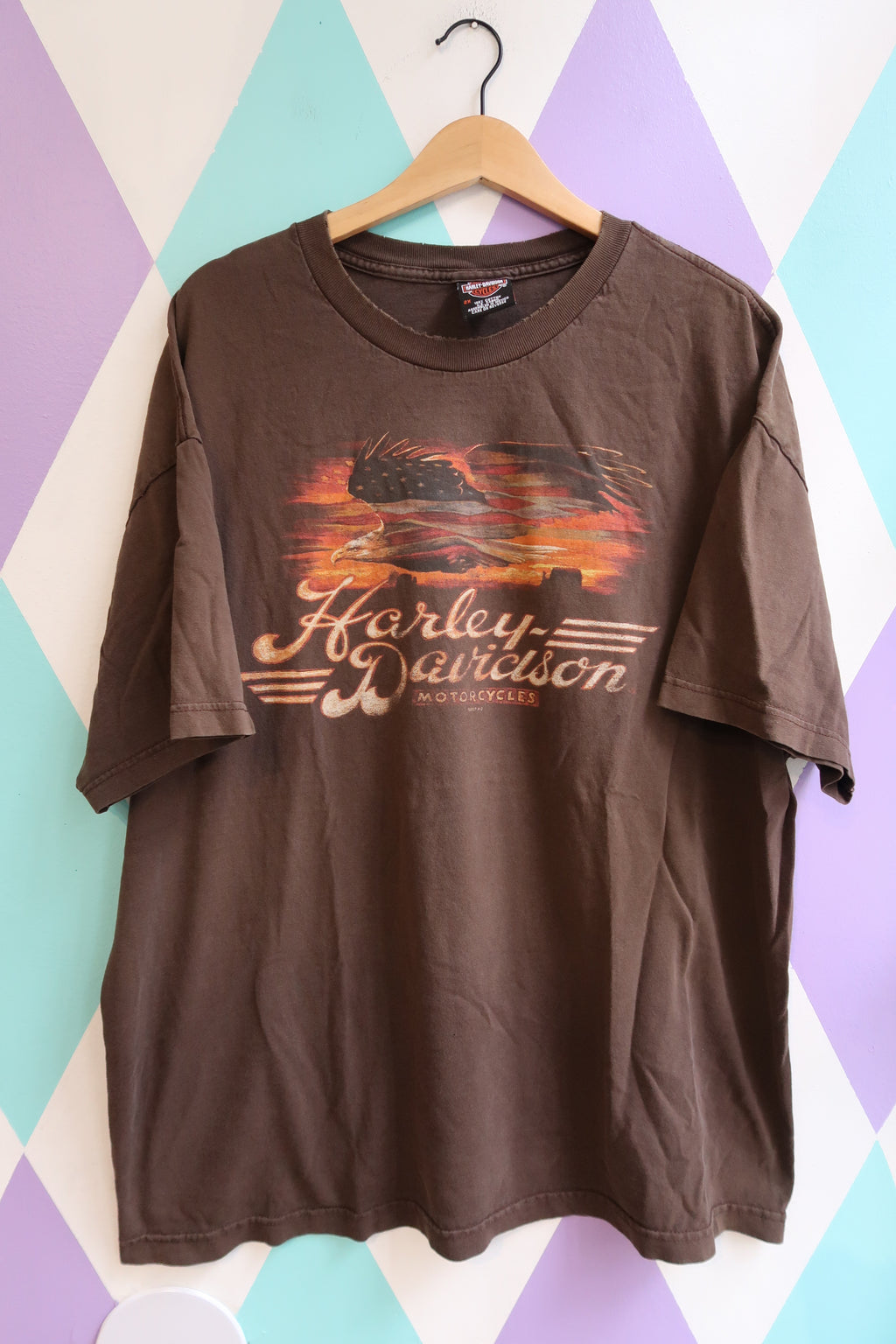 Vintage 2000s Harley-Davidson Brown Graphic Tee