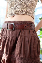 Load image into Gallery viewer, Vintage Brown Tooled Leather Belt
