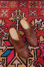 Load image into Gallery viewer, Vintage Nicole Woven Leather Mules
