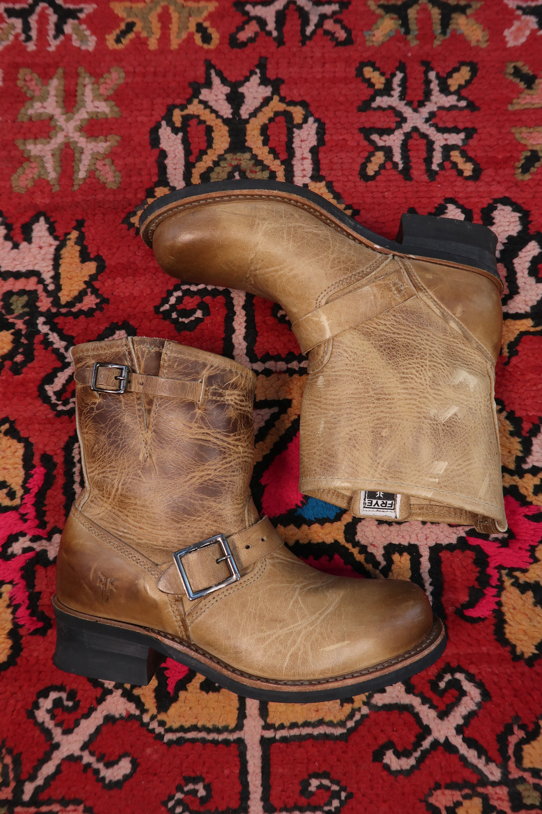 Vintage Frye Leather Engineer Boots