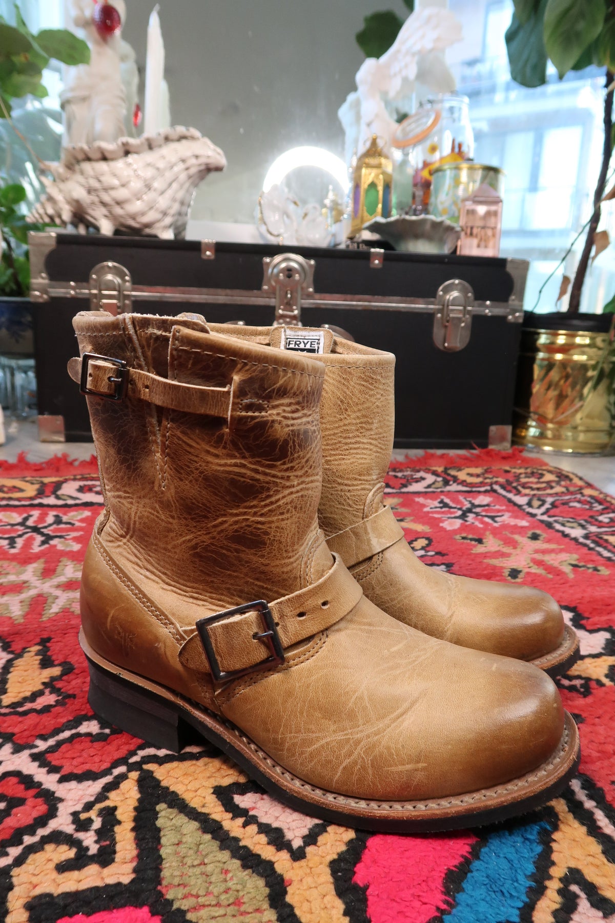 Vintage Frye Leather Engineer Boots
