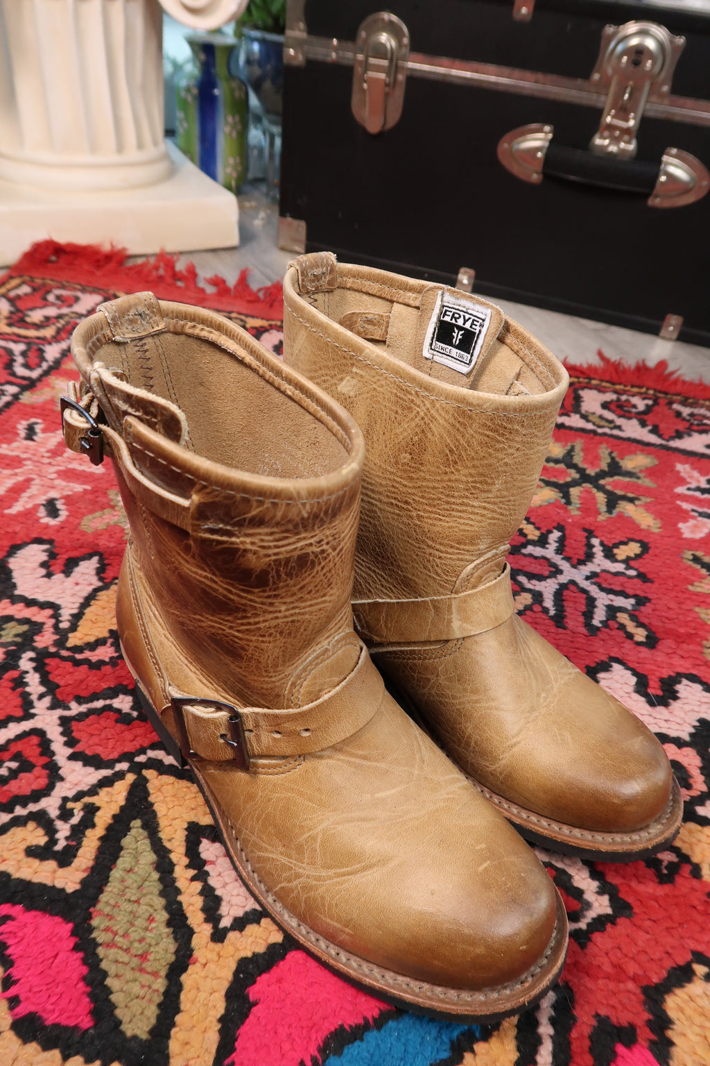 Vintage Frye Leather Engineer Boots