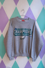 Load image into Gallery viewer, Men's vintage Philadelphia Eagles NFC Champions crewneck sweatshirt by Elektra Vintage, featuring Eagles logo and championship design.
