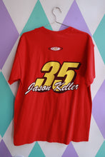 Load image into Gallery viewer, Men's vintage McDonald's Jason Keller NASCAR graphic tee by Elektra Vintage, featuring a retro racecar design and bold branding.
