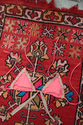 Vintage 2000s Victoria’s Secret Pink Triangle Bikini Top – Ruffle Trim Y2K Swim