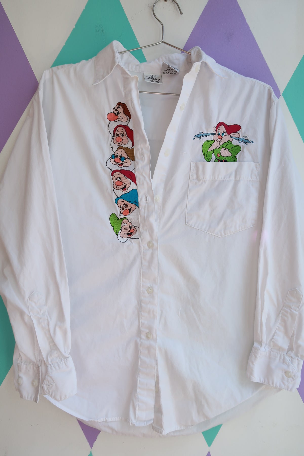 Vintage Disney Store Snow White & the Seven Dwarfs Button Up Shirt