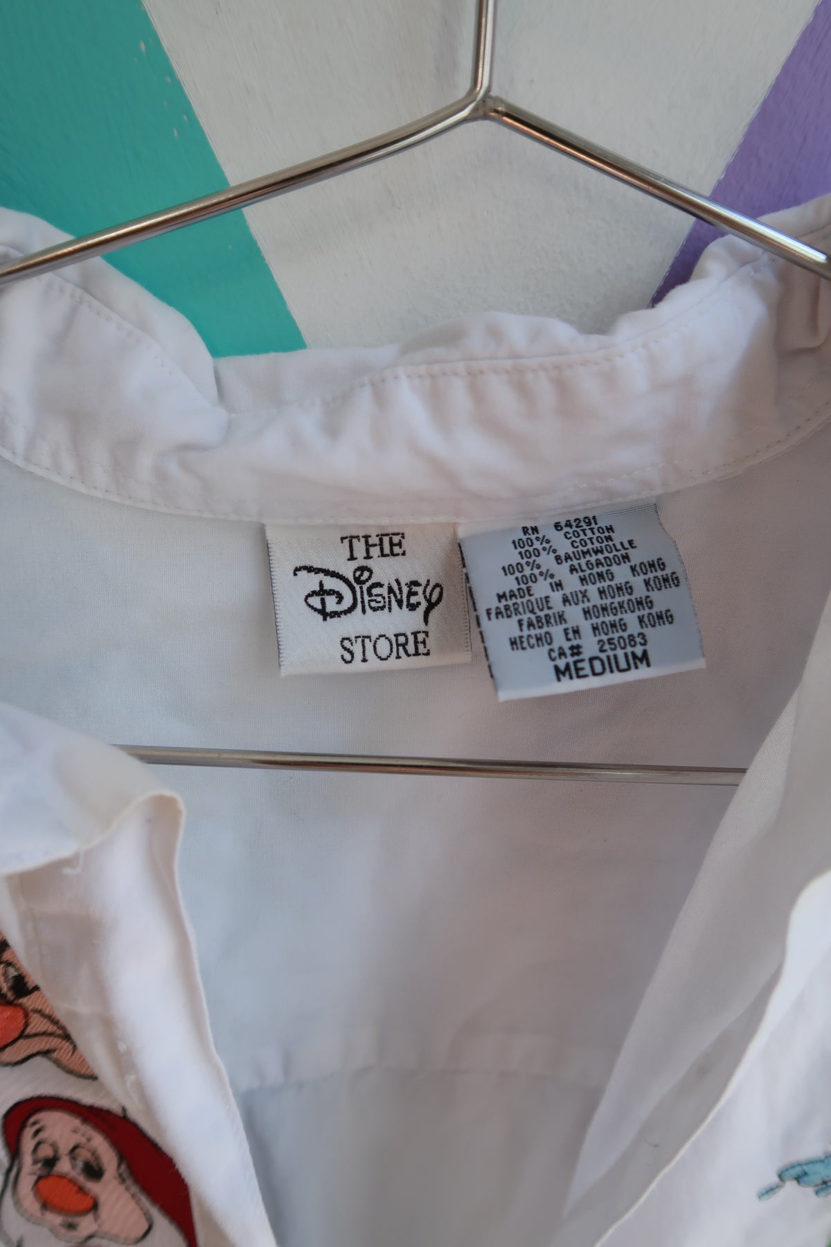 Vintage Disney Store Snow White & the Seven Dwarfs Button Up Shirt