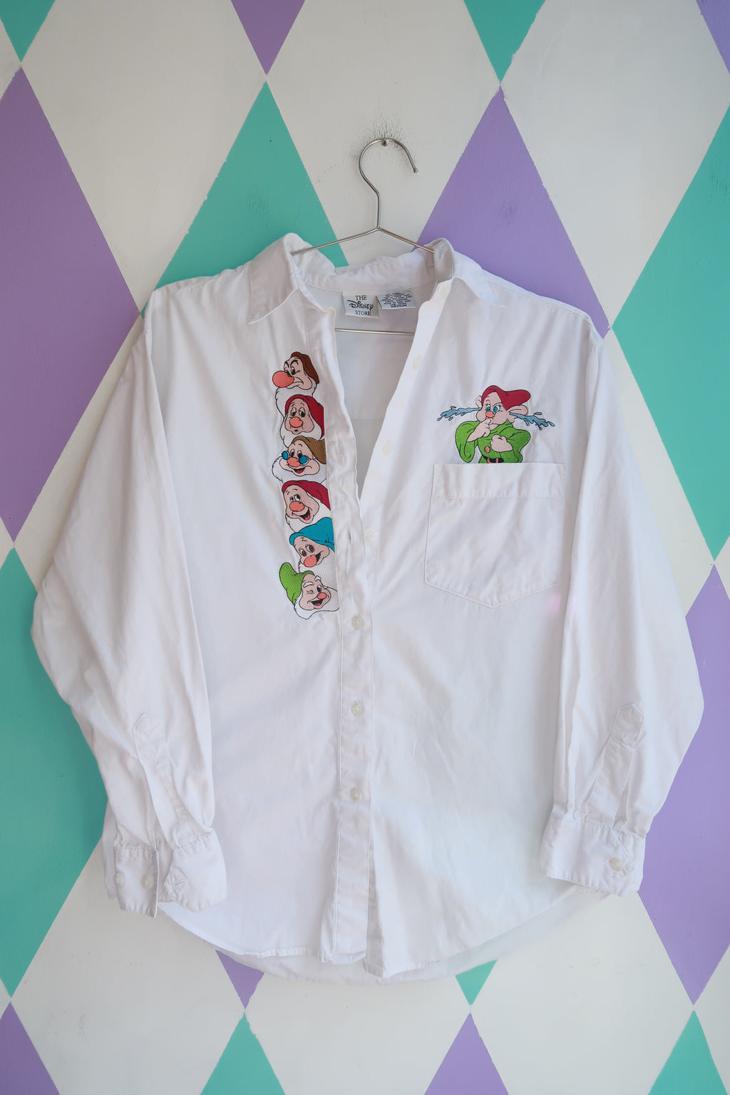 Vintage Disney Store Snow White & the Seven Dwarfs Button Up Shirt