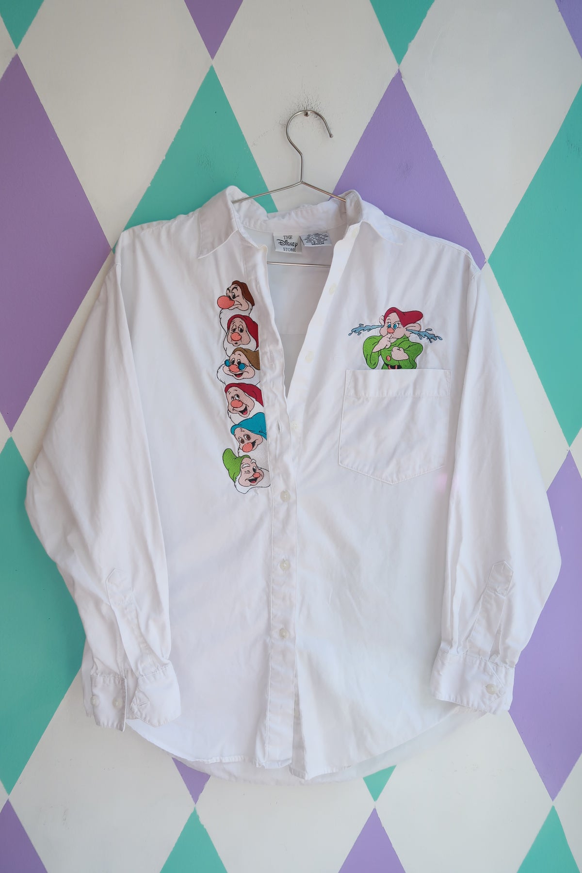 Vintage Disney Store Snow White & the Seven Dwarfs Button Up Shirt