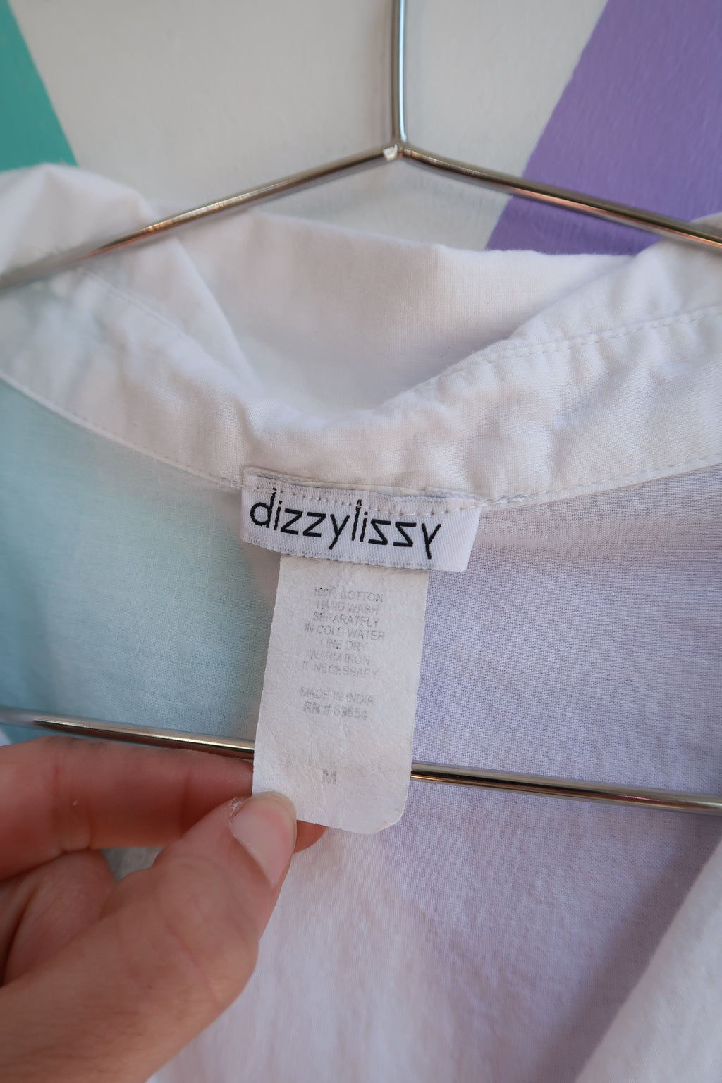 Vintage White Button Up Blouse