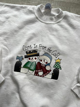 Load image into Gallery viewer, Vintage Cute Snowman Graphic Crewneck Sweater
