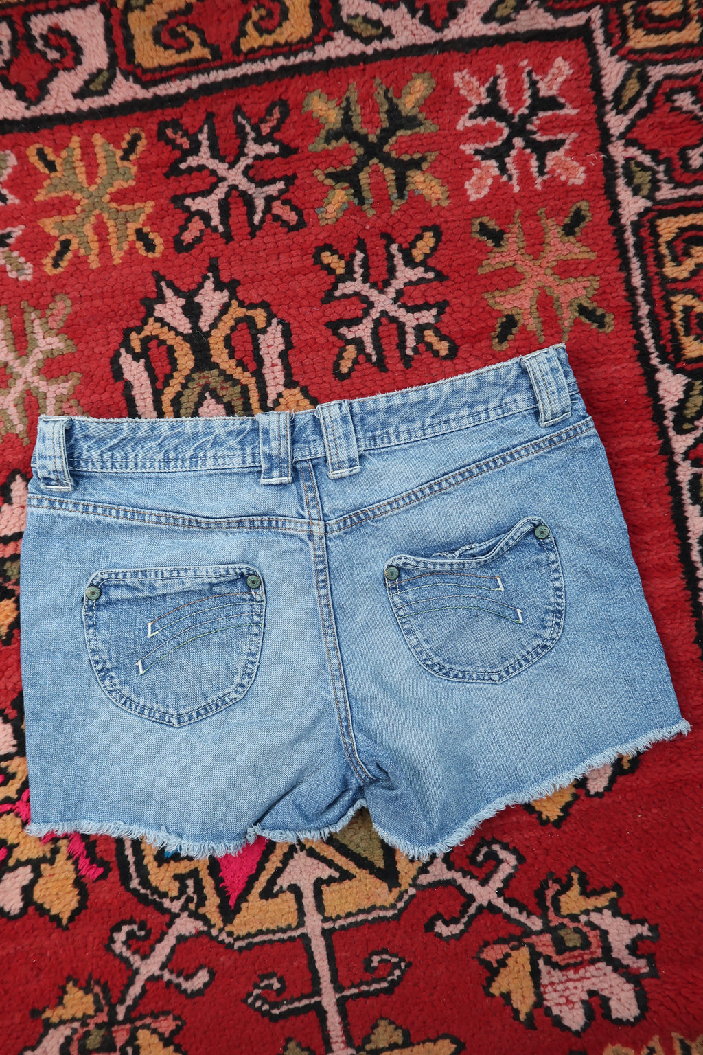Vintage 2000s Route 66 Denim Cut Off Shorts