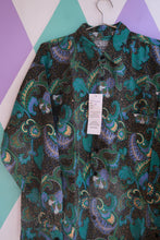 Load image into Gallery viewer, NWT Vintage 90s Paisley Button Up Blouse NWT
