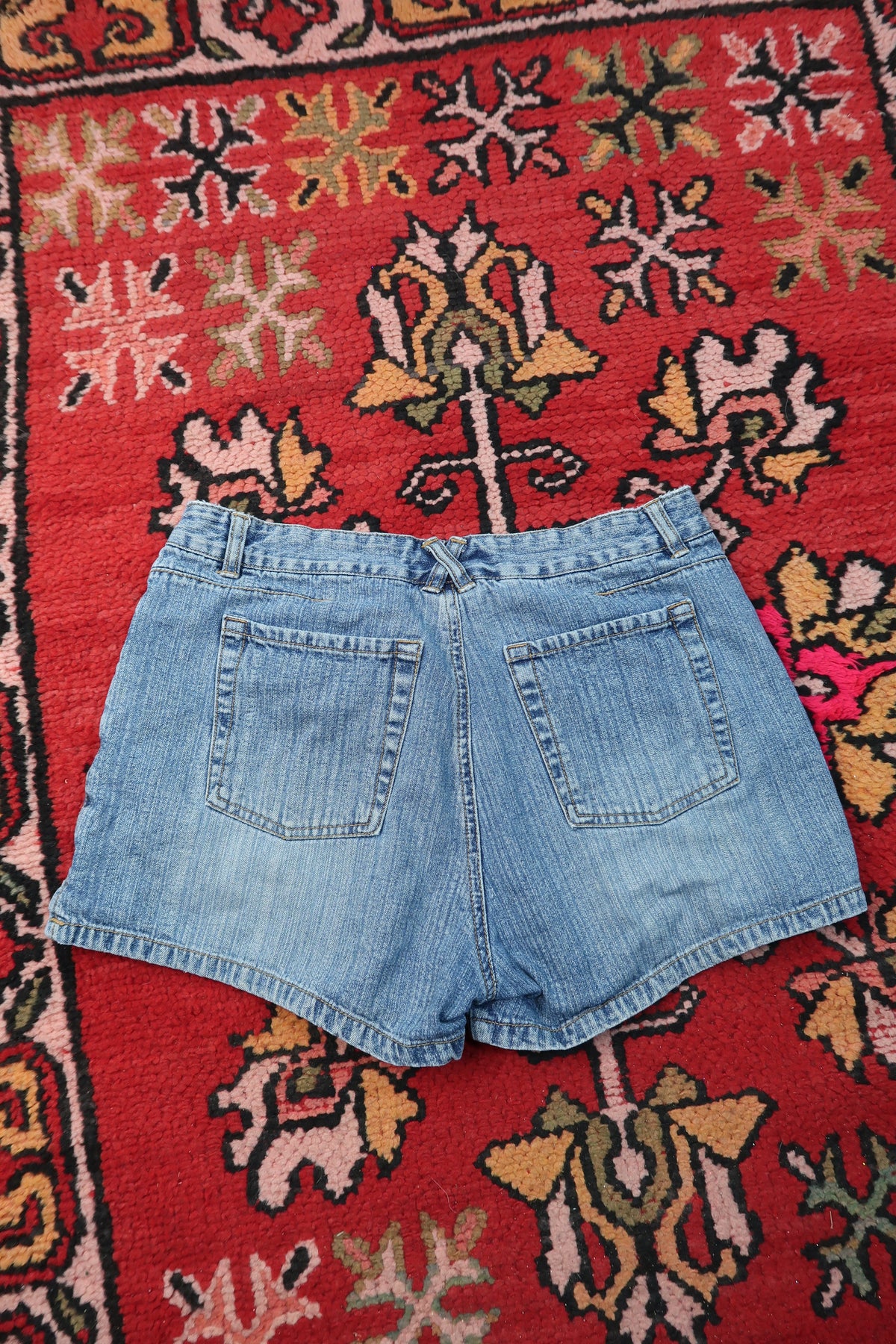 Vintage Route 66 Denim Shorts