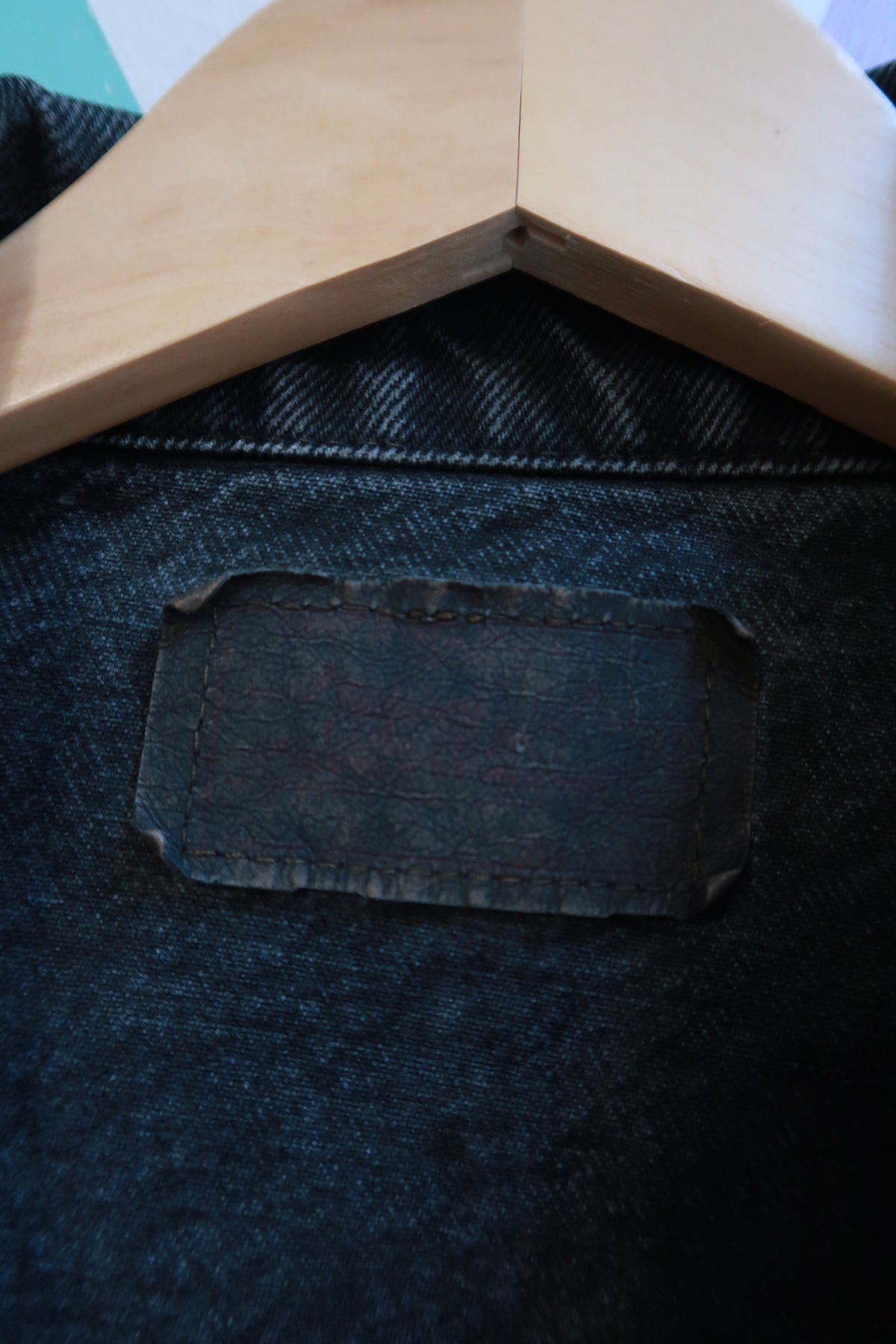 Vintage Levi’s Black Denim Trucker Jacket