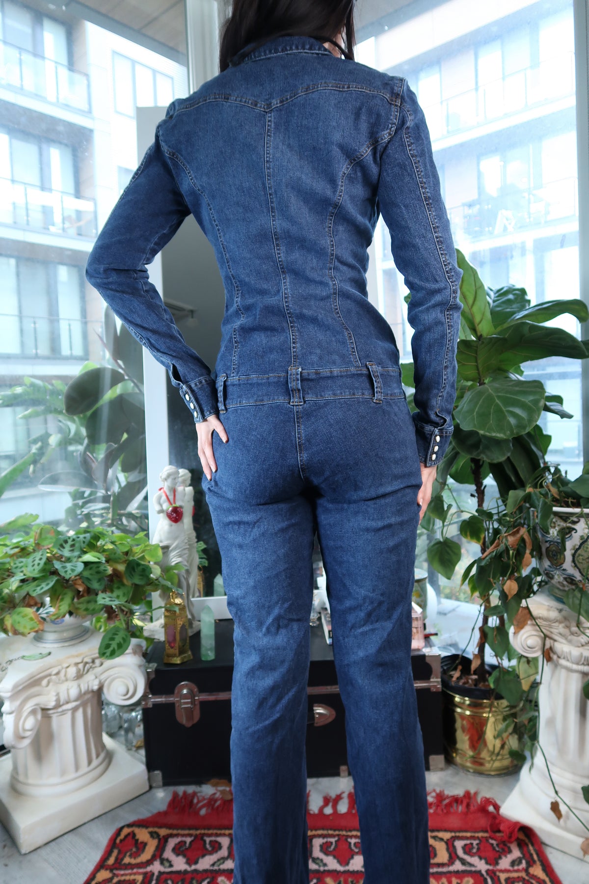 Vintage Y2K Jennifer Lopez Denim Jumpsuit - Elektra Vintage