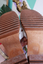Load image into Gallery viewer, Vintage Italian Leather Wooden Platform Clogs
