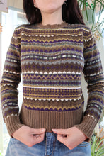 Load image into Gallery viewer, Vintage American Eagle Fair Isle Knit Sweater – Earth Tones
