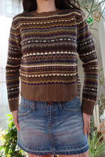 Load image into Gallery viewer, Vintage American Eagle Fair Isle Knit Sweater – Earth Tones
