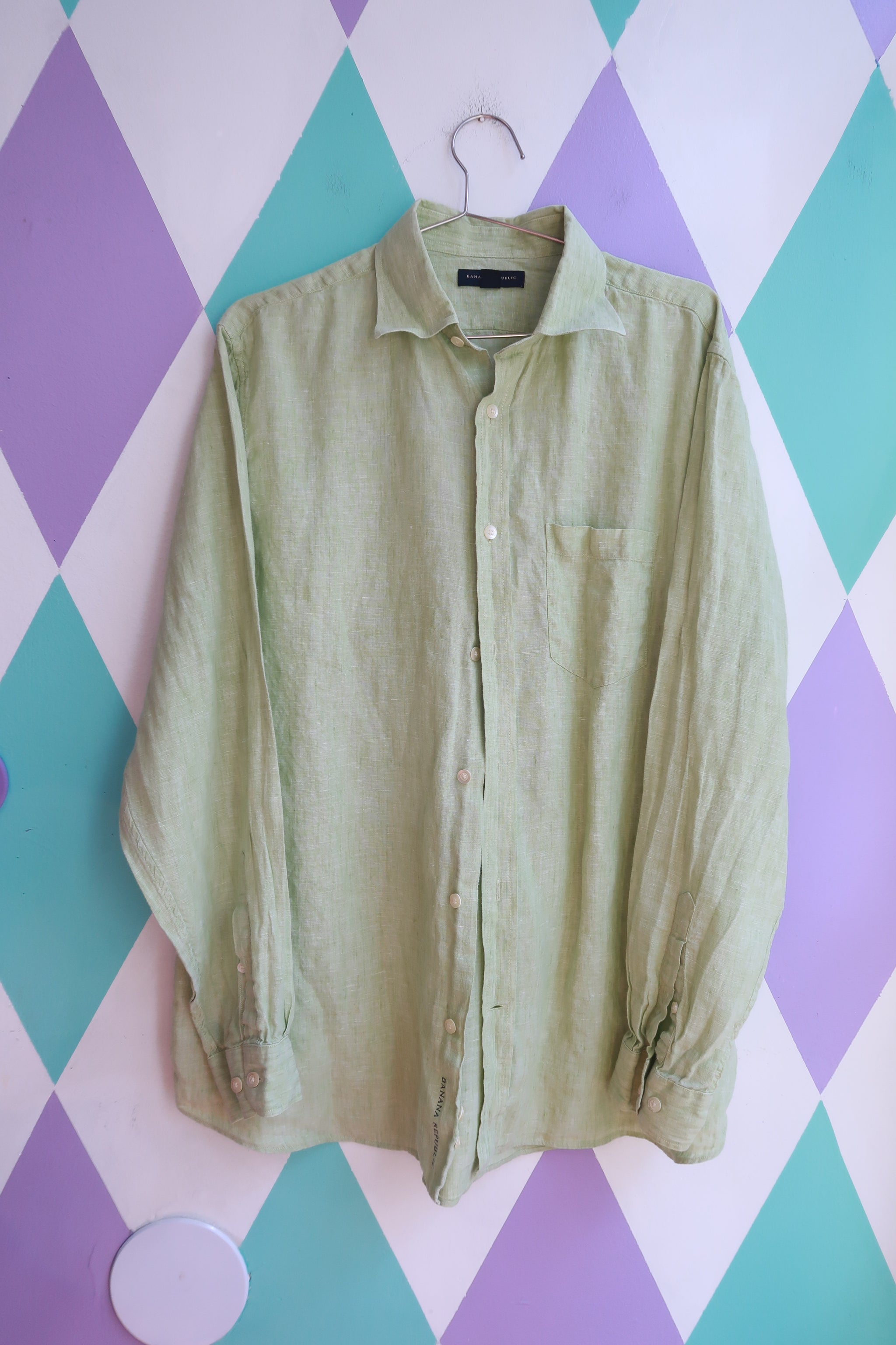 2000s Banana Republic Linen Button Up Shirt – Elektra Vintage