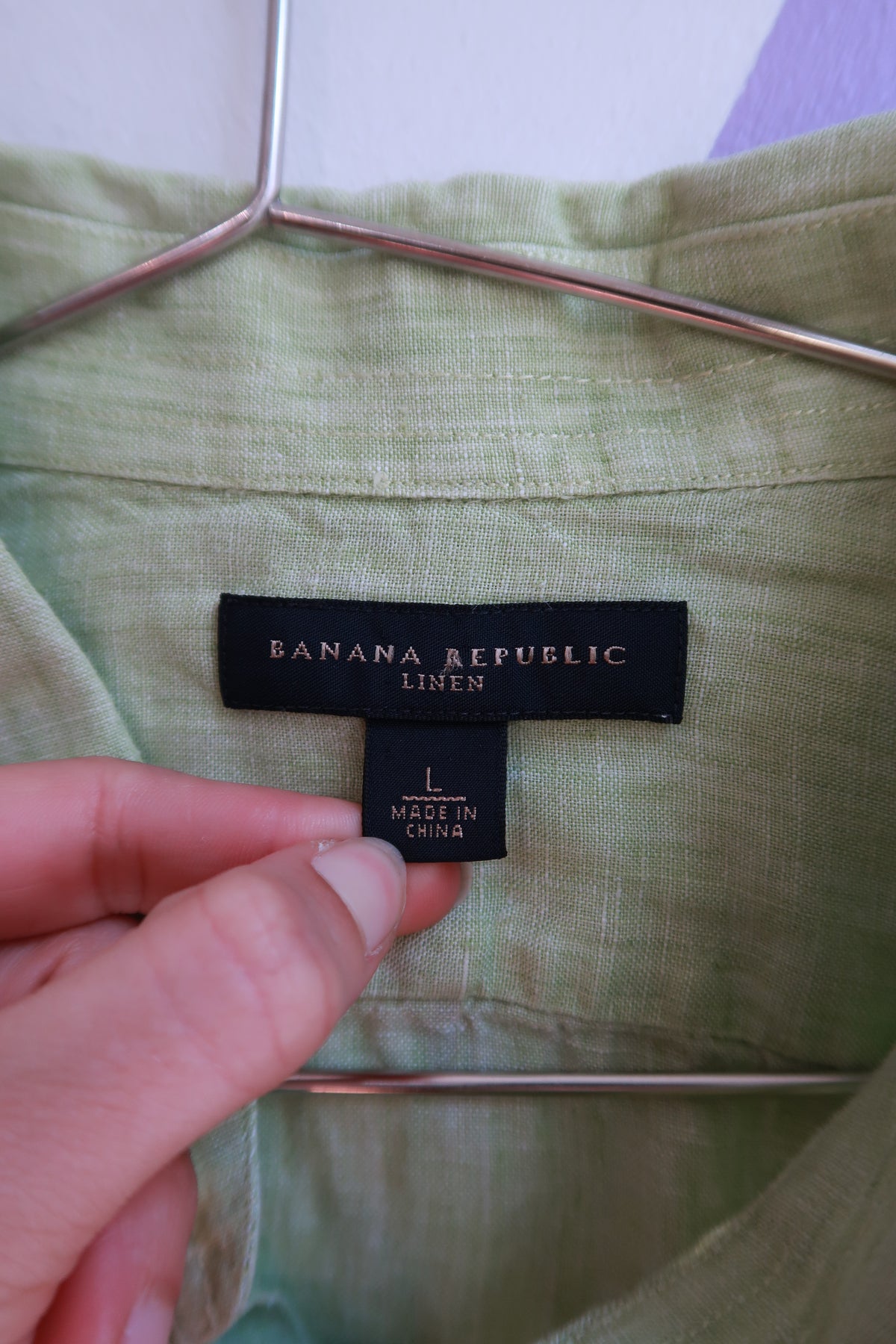 2000s Banana Republic Linen Button Up Shirt