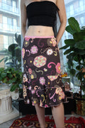 Vintage Y2k Floral Midi Skirt - Elektra Vintage