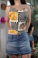 Load image into Gallery viewer, Vintage Y2K Optical Illusion Floral Print Cami Top
