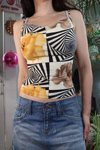 Load image into Gallery viewer, Vintage Y2K Optical Illusion Floral Print Cami Top
