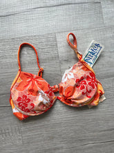 Load image into Gallery viewer, Vintage Orange Floral Bikini Top
