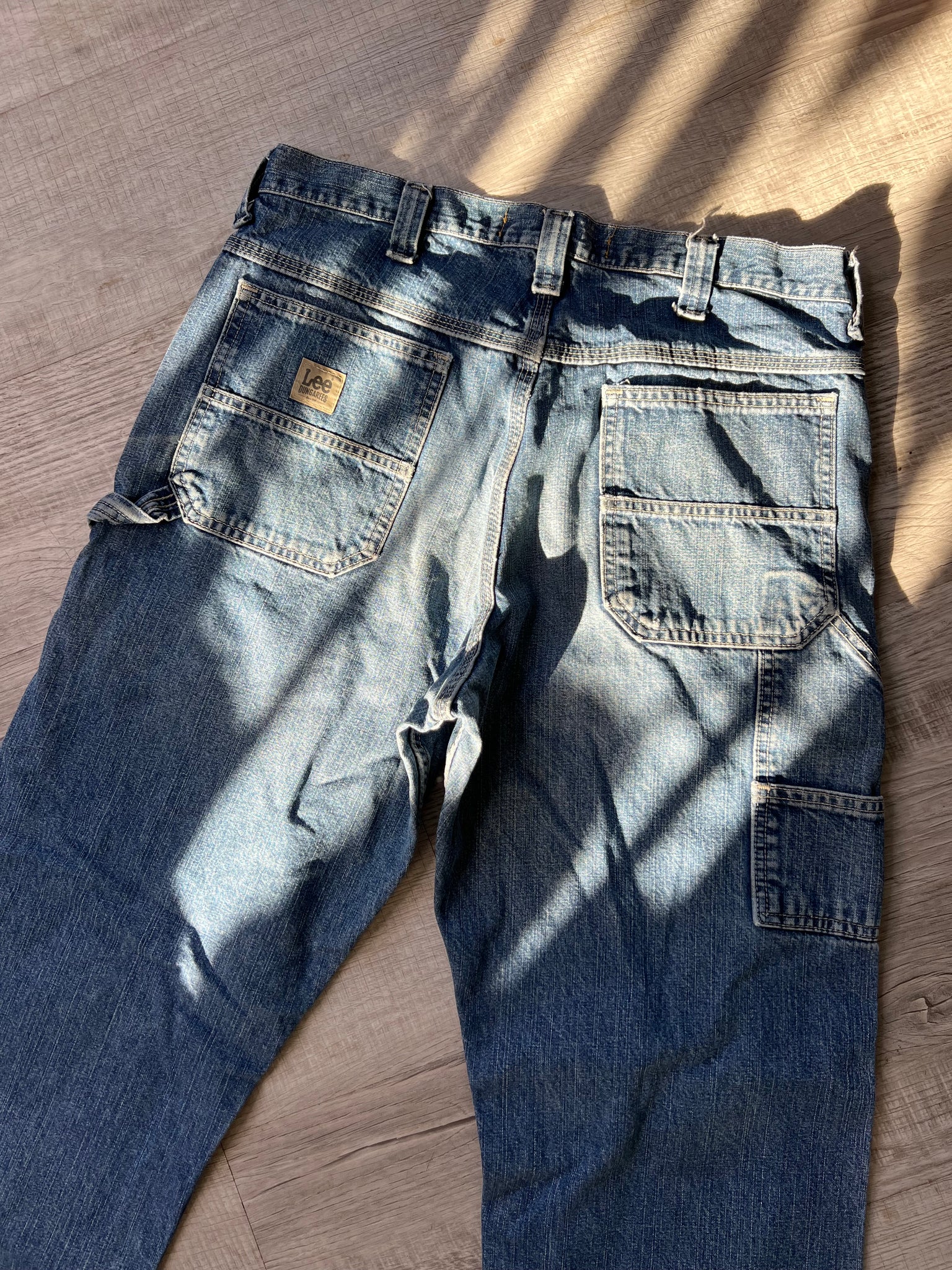 Vintage Dark Wash Lee Carpenter Denim Cargo Jeans – Elektra Vintage