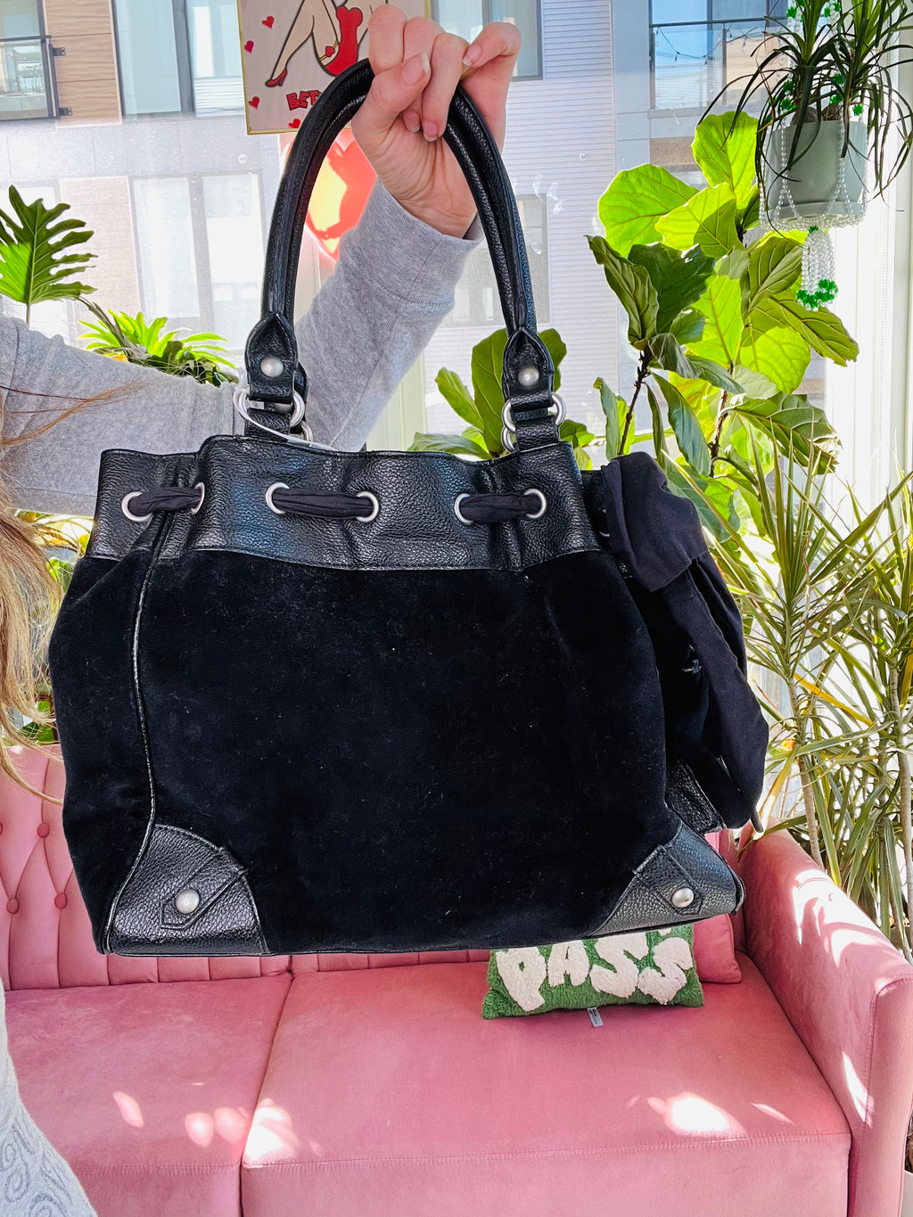 Y2K Vintage Juicy Couture Black Daydreamer Handbag - Elektra Vintage