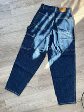 Load image into Gallery viewer, Vintage Dark Wash Introspect Umungus Cargo Jeans
