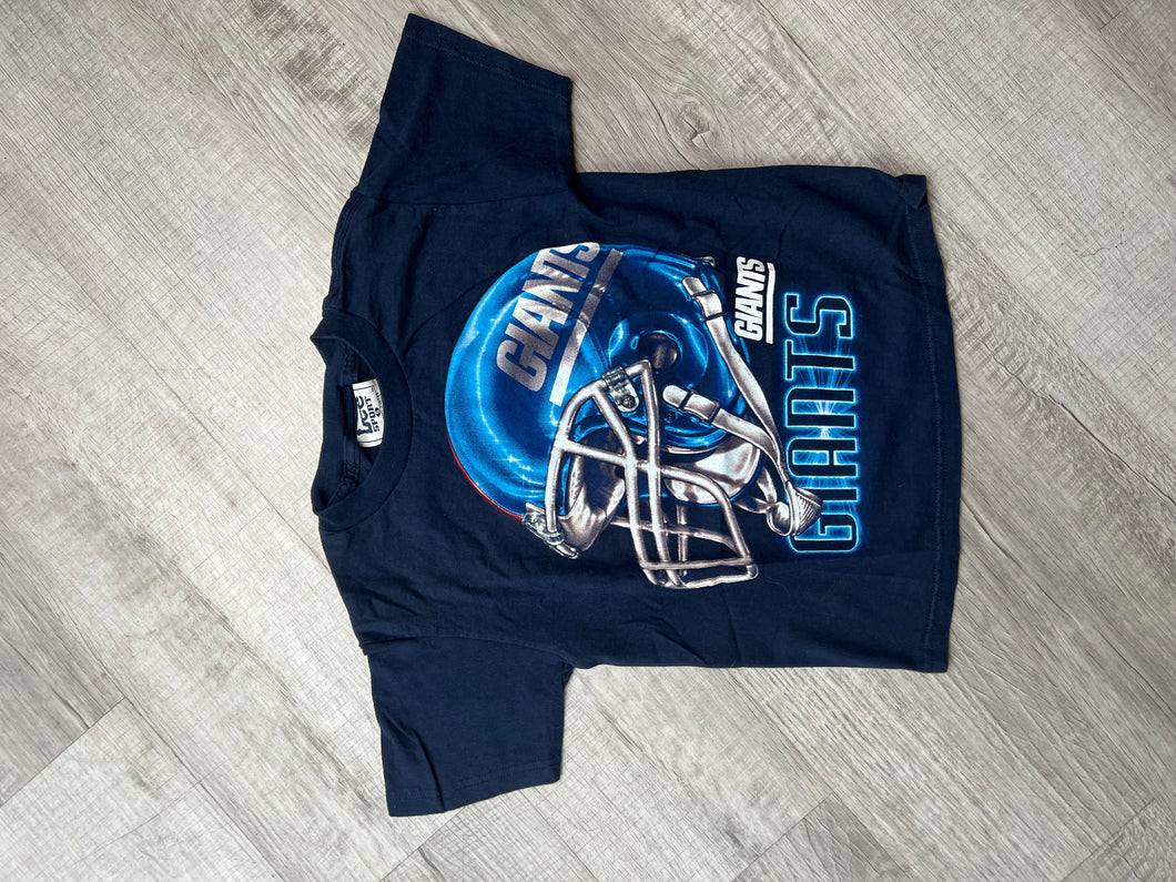 Navy Blue Giants Helmet Print T-shirt