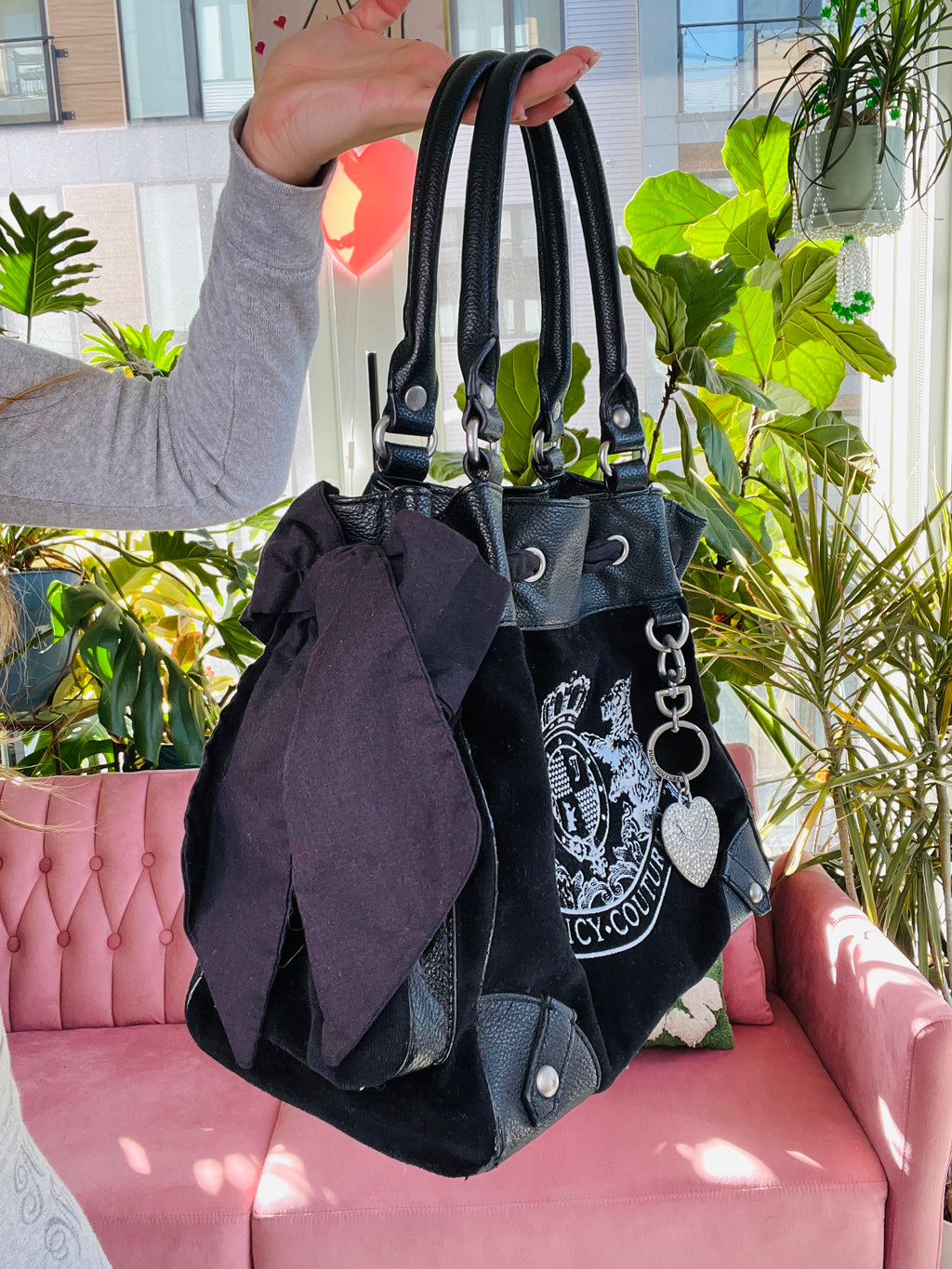 Y2K Vintage Juicy Couture Black Daydreamer Handbag - Elektra Vintage
