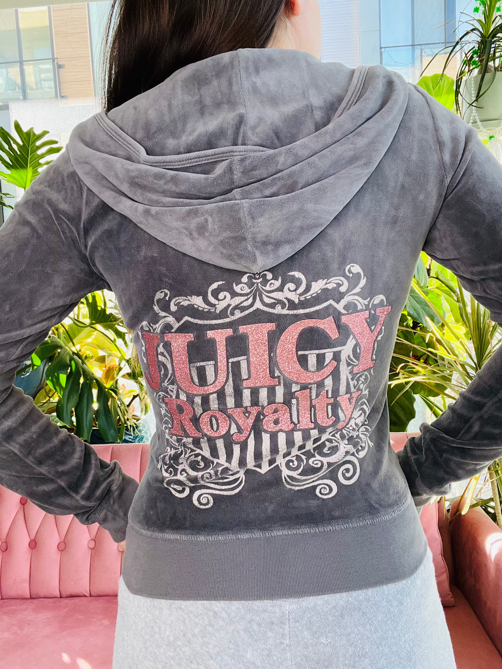 Y2K Vintage Juicy Couture Royalty Zip Hoodie - Elektra Vintage
